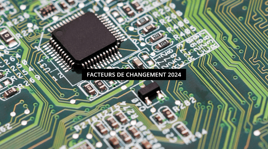 close-up image of a circuit board